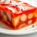 Rode paprika in aspic