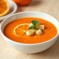 Rode paprika-sinaasappelsoep