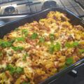 Rode pesto ovenschotel met kip en pasta