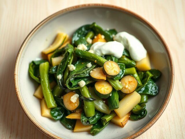 Roergebakken paksoi met courgettes