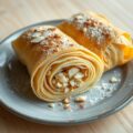 Rollade van filodeeg en amandelen