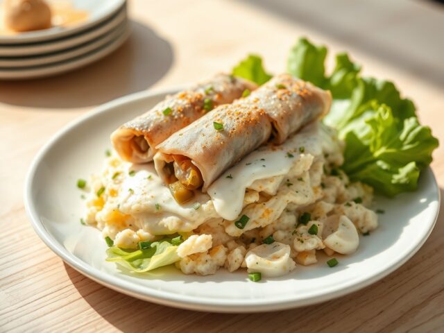 Rolmops op knolselderijsalade