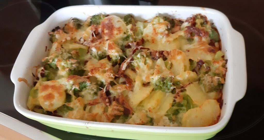 Romanesco ovenschotel met Parmaham