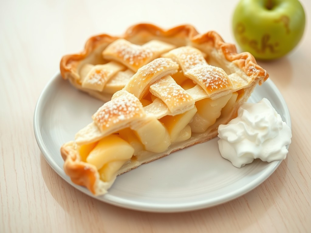 Romige Appeltaart, AI-gegenereerde illustratie
