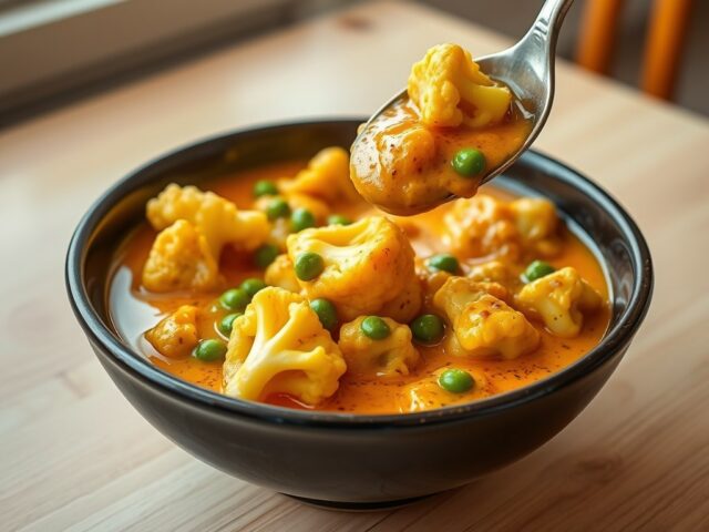 Romige bloemkoolcurry