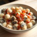 Romige gnocchi met paddenstoelen & spek
