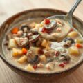 Romige kalfsragout met oesterzwammen en pancetta