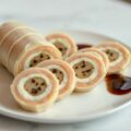 Rondelles van konijn, mousse van konijn met creams