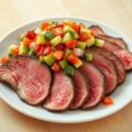 Rosbief met avocadosalsa