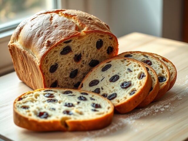 Rozijnen brood