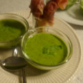 Rucola amuse soepje met grissini