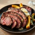 Rumsteak met witloof en kaas