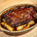 Rumsteak met witloof en kaas