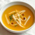 Runderconsommè met een julienne van kruidencrepes