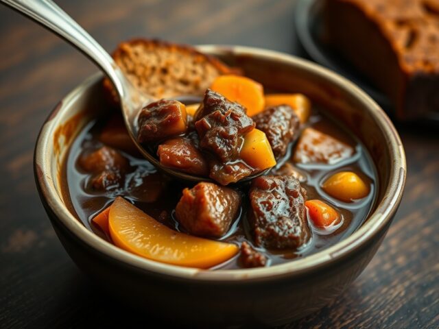 Runderstoof met Appel(peren)stroop