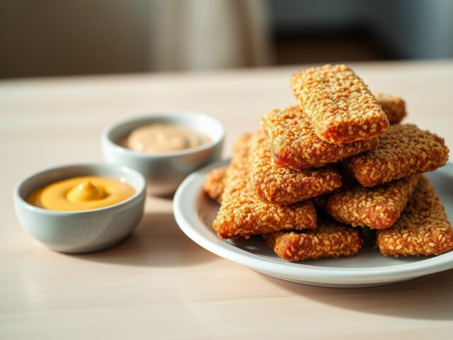 rundvleesreepjes met sesamzaad