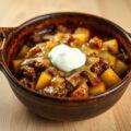 russische stoofschotel met rundergehakt