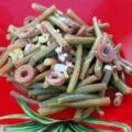 Salade haricots verts met knoflook en ansjovis