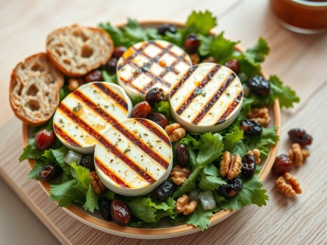 Salade met geitenkaas