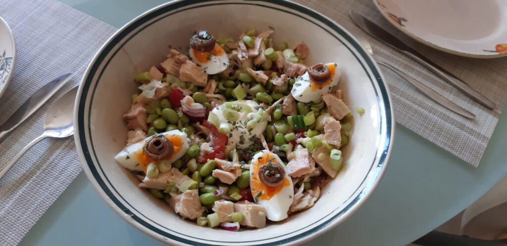 Salade Niçoise met edamame boontjes