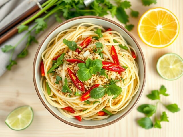 Salade van bamboescheuten