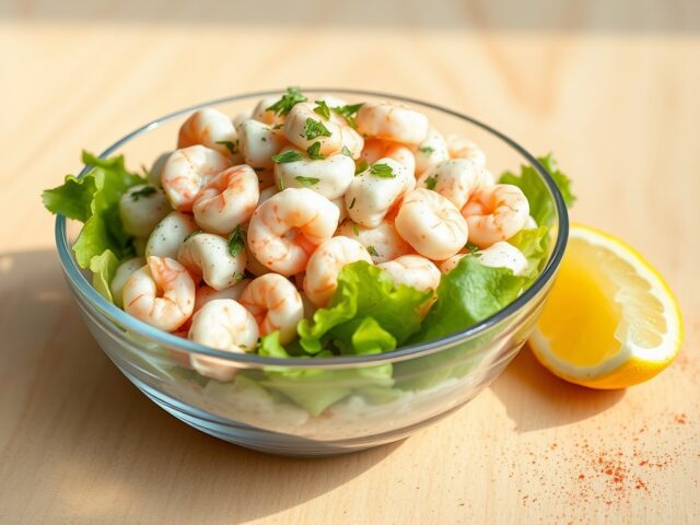 Salade van Hollandse garnalen