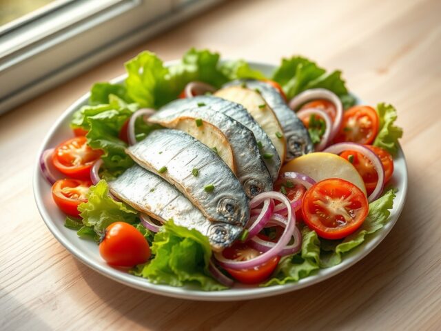 Salade van maatjes en granny smith