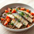Salade van maatjes met linzen