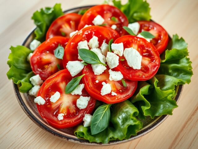 Salade van tomaten en feta