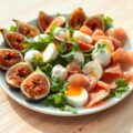 Salade van vijgen, parmaham en mozzarella