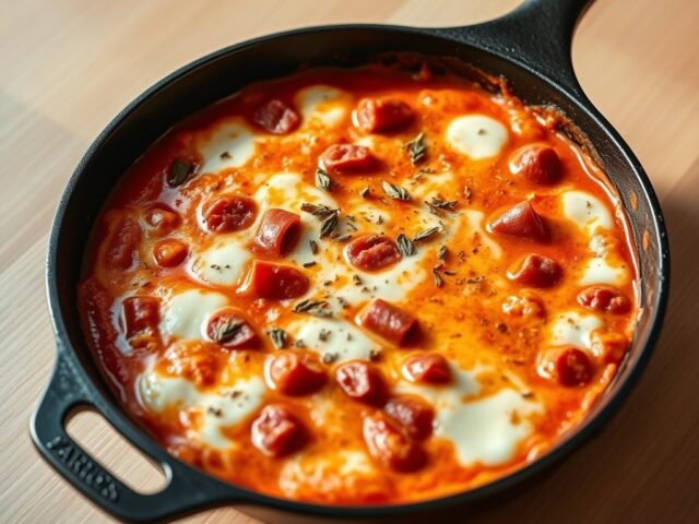 Salami pizza dipsaus