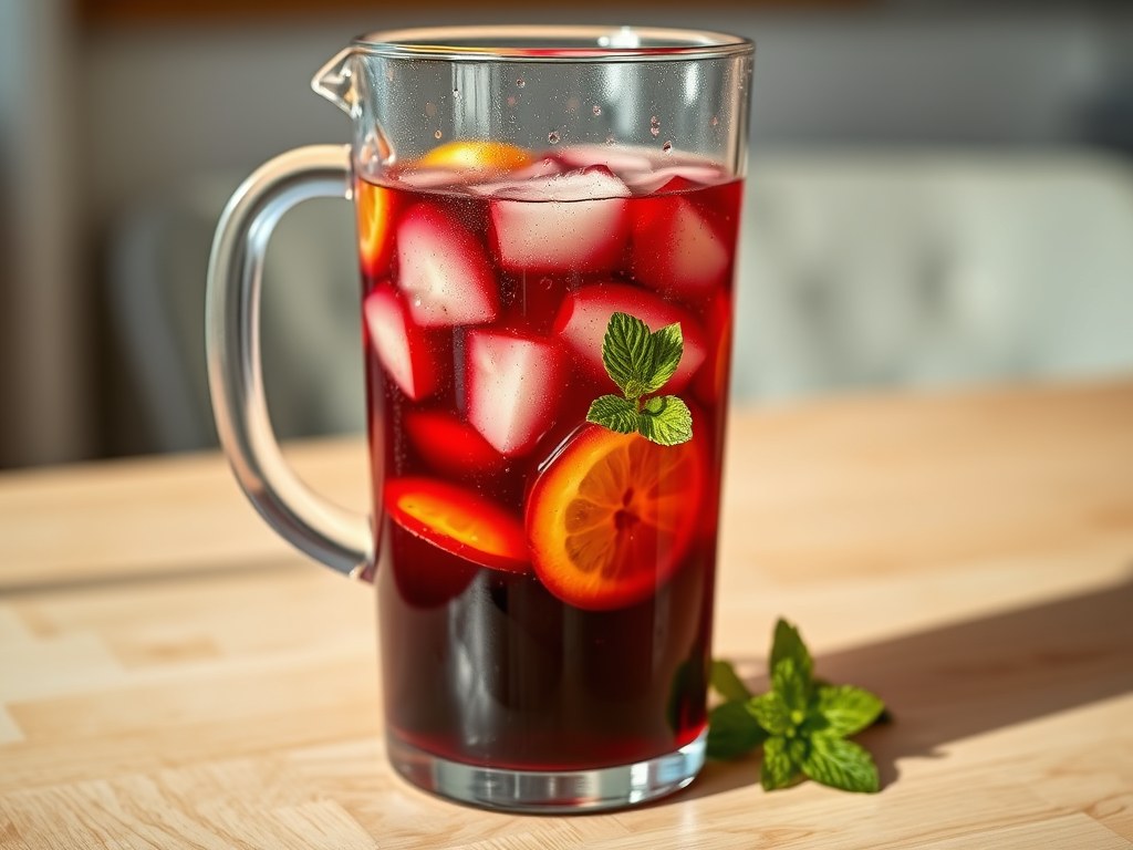 Sangria à la Vossenbeld, AI-gegenereerde illustratie