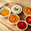 Sausjes bij gourmet of fondue