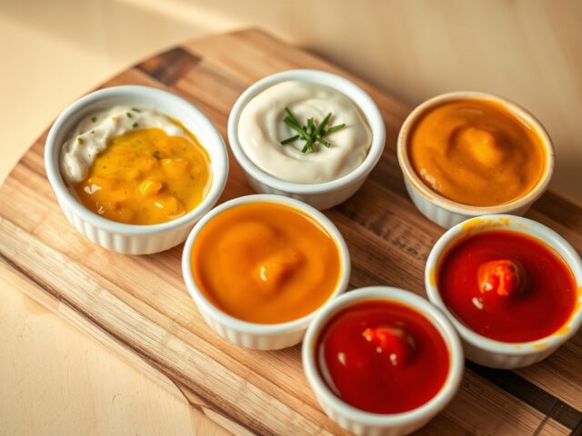 Sausjes bij gourmet of fondue