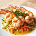 Scampi’s escarienne op een bedje van (zieopm)