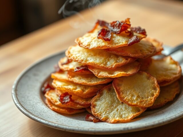 Schijvers: in vetspek gebraden aardappelschijfjes