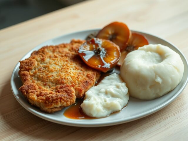 Schnitzel met zoete witlof