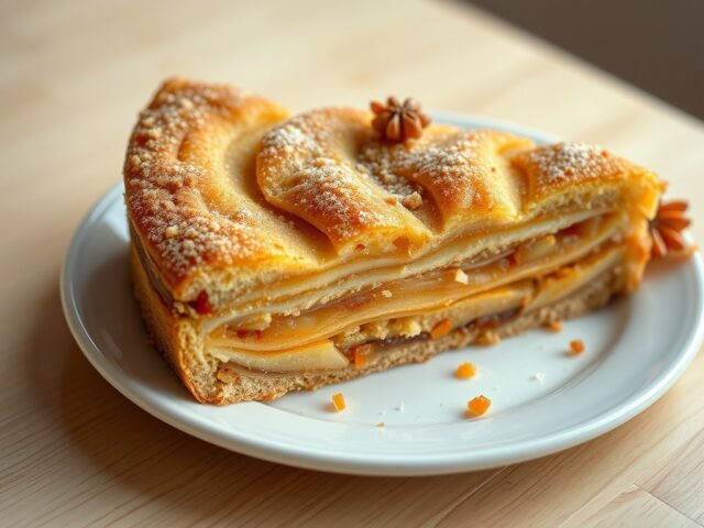 Schoenlapperstaart met abrikozen en gember