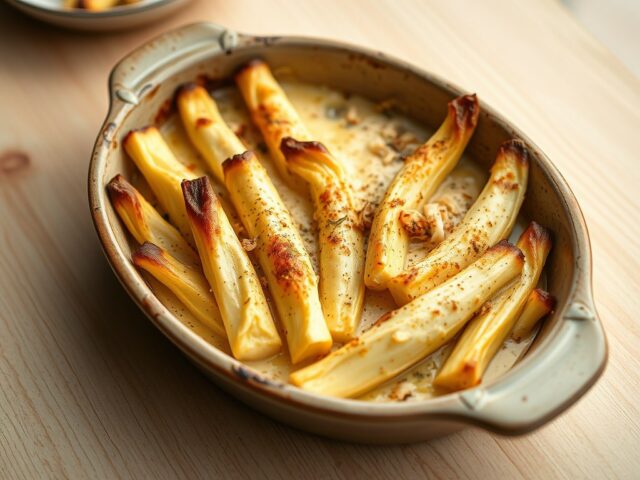 Schorseneren uit de oven