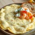 Schuimomelet met garnalen