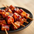 Shaslicks in rode marinade