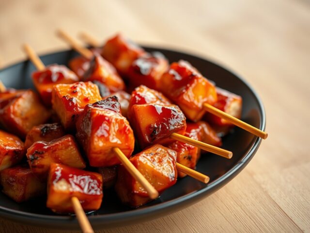 Shaslicks in rode marinade