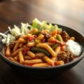 Shoarma-bonenschotel