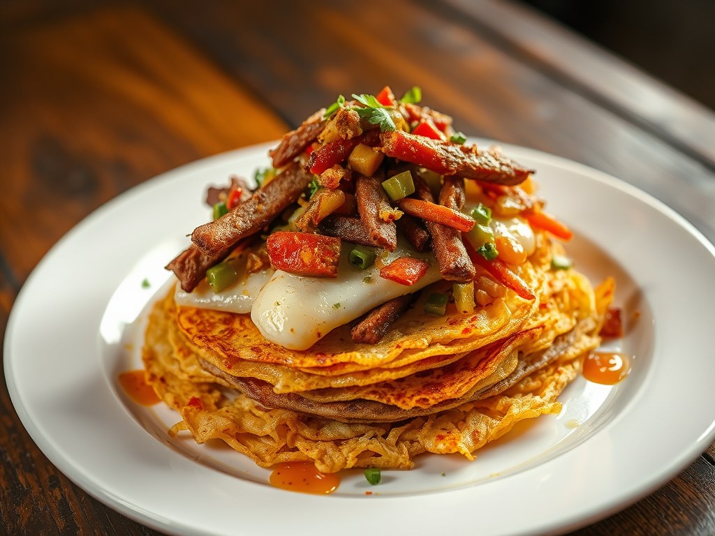 Shoarma rosti, AI-gegenereerde illustratie