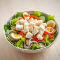 Simpele salade met vis