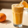 Sinaasappel- mango-shake