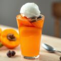 Sinaasappelgelei met Kaki’s en Cassis-ijs