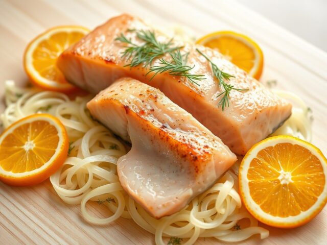 Slow Rosted Zalm met citrusfruit en Venkel