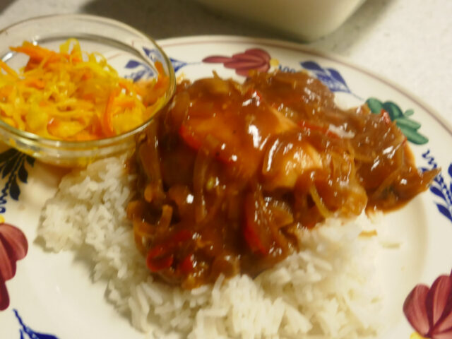 Slowcooked Pangang van kippendijen