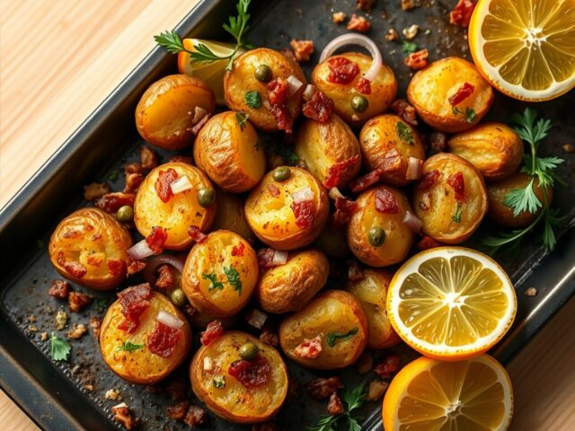 Smashed potatoes van culinaire krieltjes